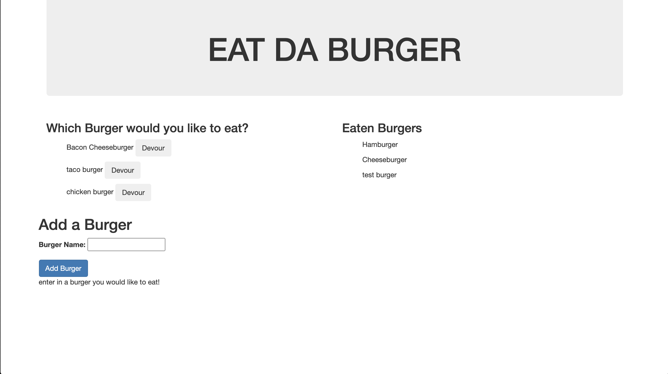 burger app